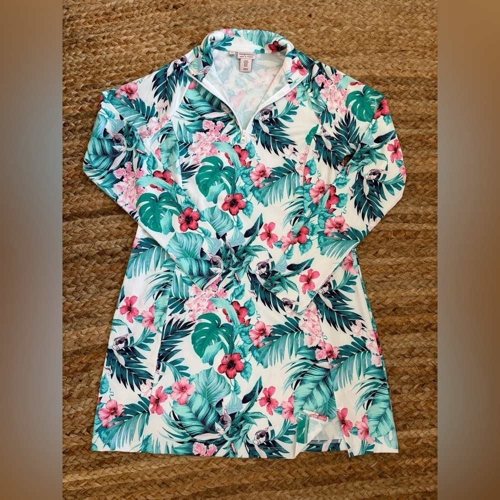 Tommy Bahama Medium Golf Tennis Long Sleeve Dress Beach Coastal Vacation